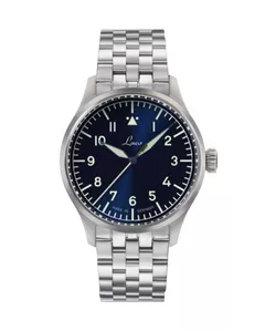 Laco Flieger Stuttgart Pro Blau 40 Automatic Steel Bracelet